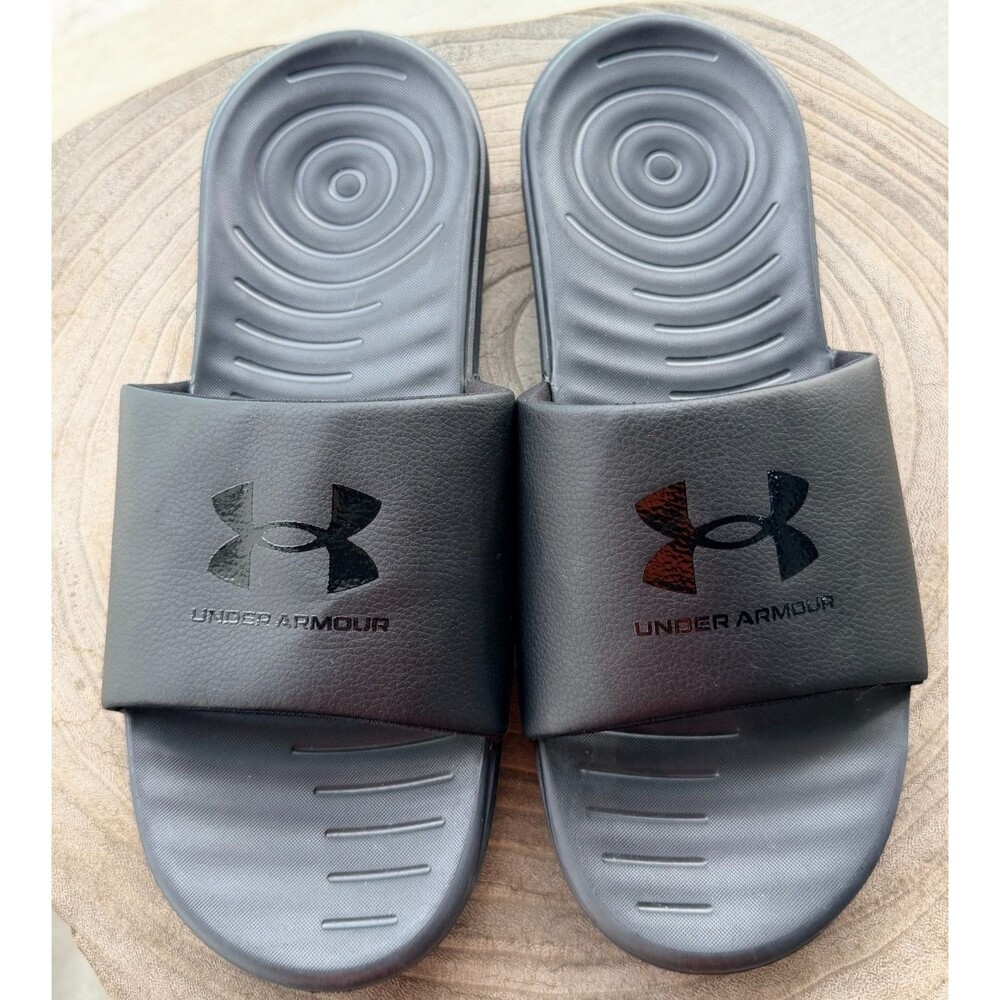 UNDER ARMOUR MEN'S ANSA FIX SLIDES - BLACK - US 12